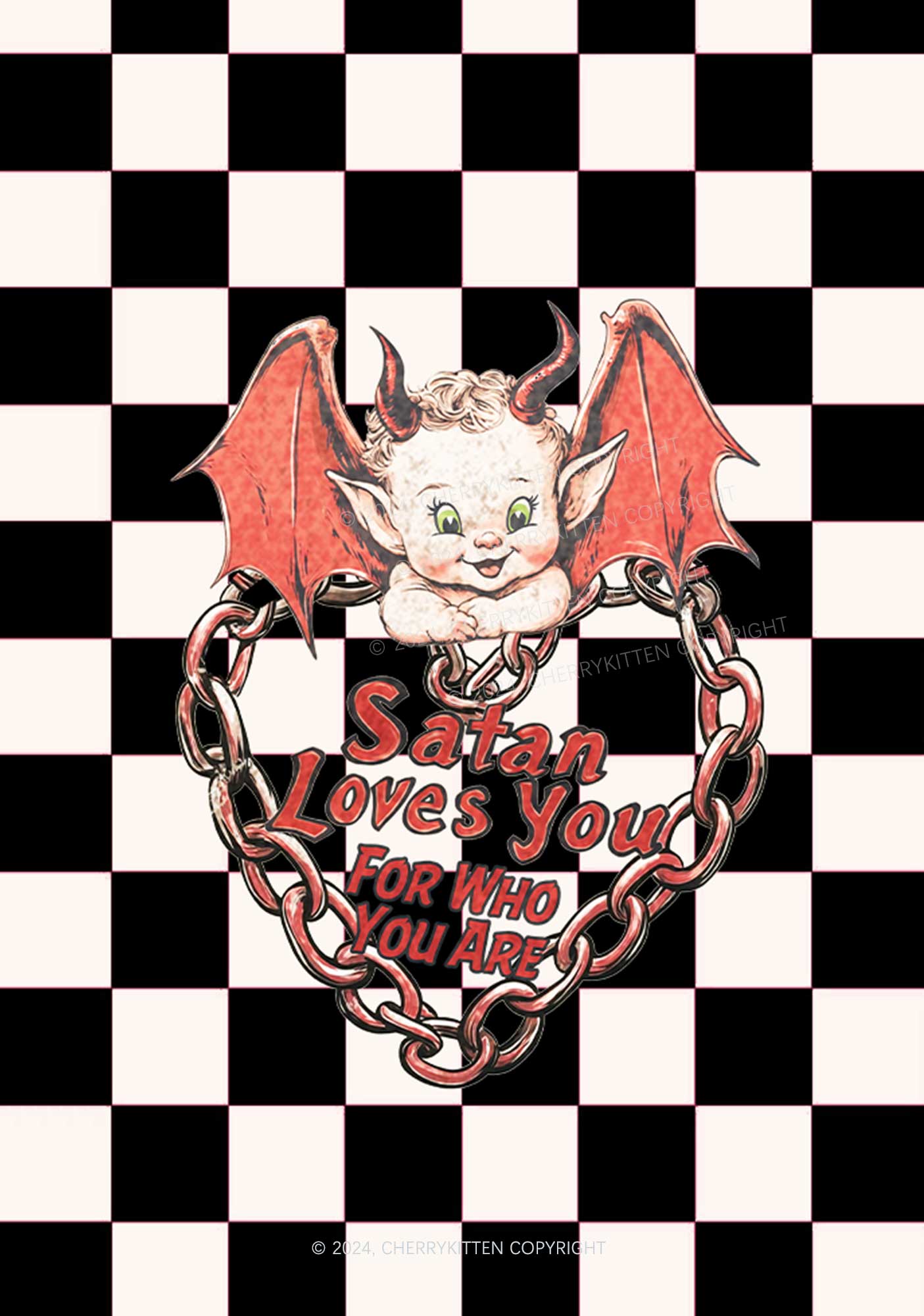 Satan Loves You Y2K Phone Case Cherrykitten