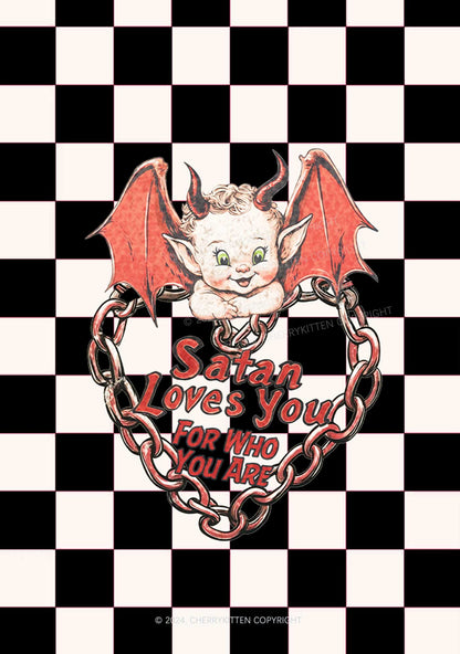 Satan Loves You Y2K Phone Case Cherrykitten