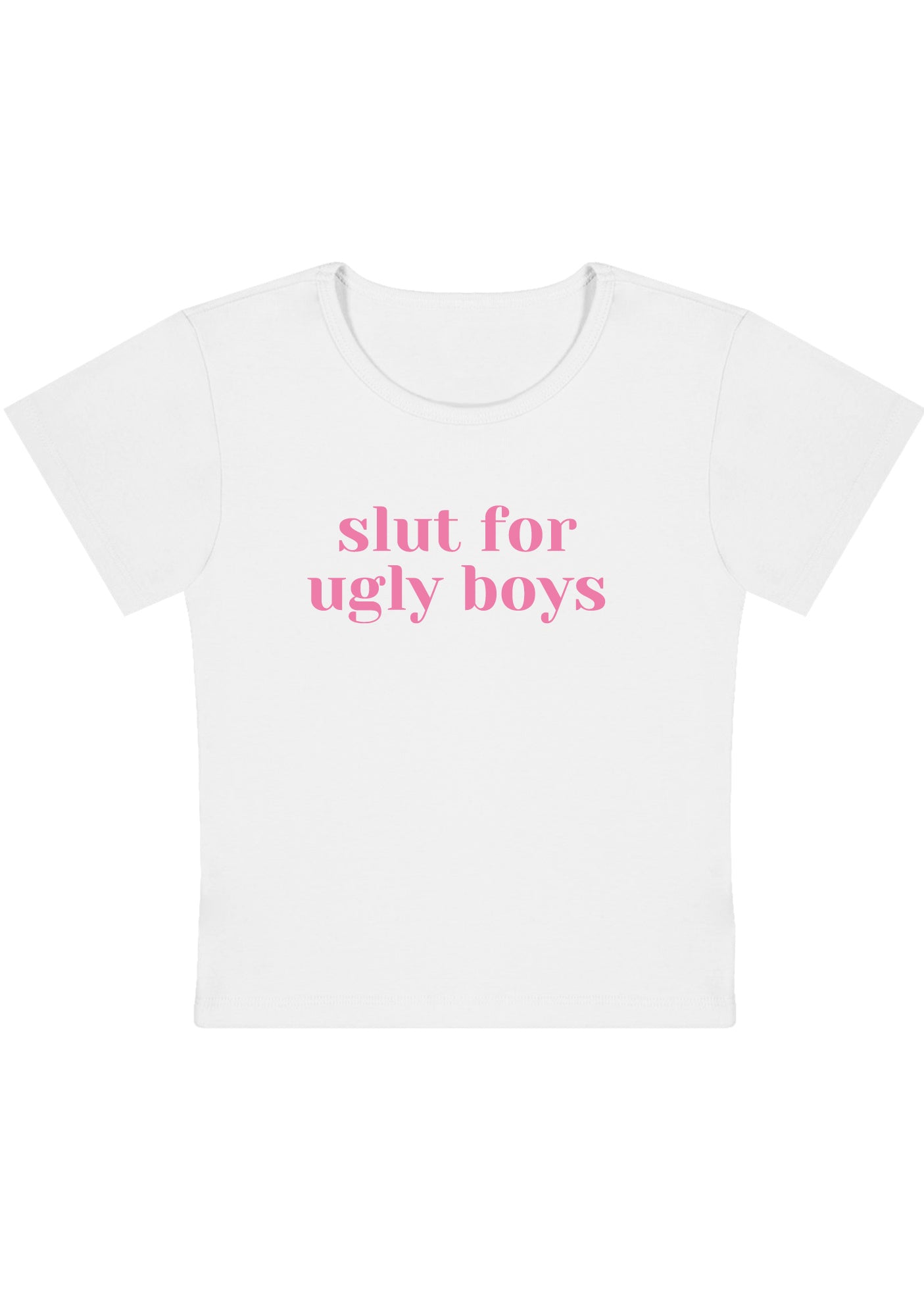 Slxt For Ugly Boys Y2K Baby Tee