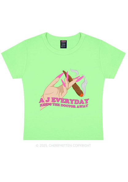 A J Everyday Y2K Baby Tee Cherrykitten