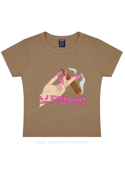 A J Everyday Y2K Baby Tee Cherrykitten