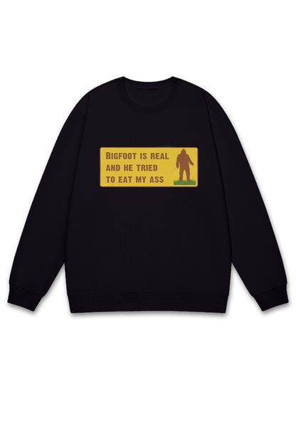 Bigfoot Is Real Y2K Sweatshirt