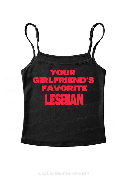Your GF Favorite Lesbian Pride Y2K Spaghetti Strap Cami Cherrykitten