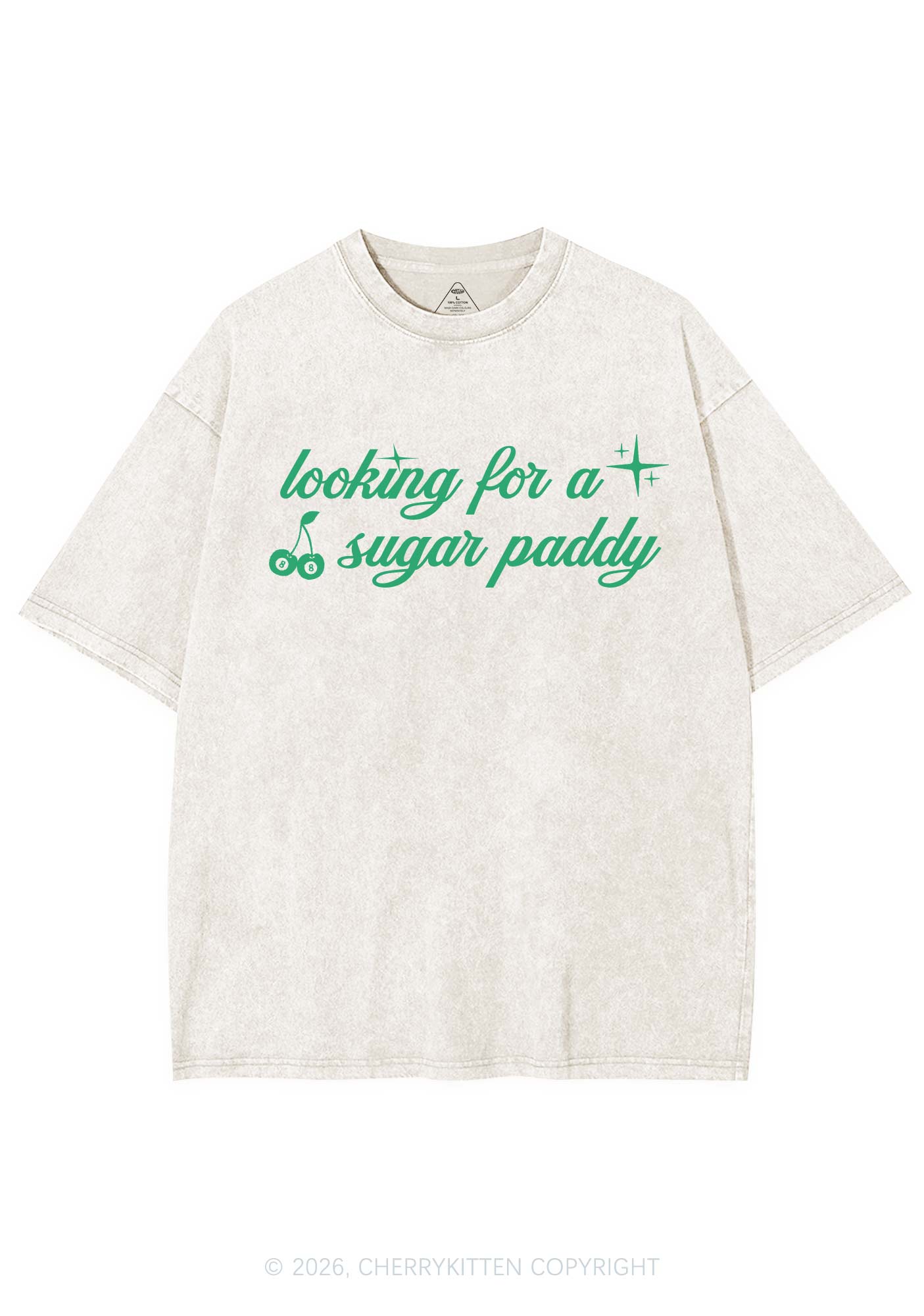 Looking For A Sugar Paddy St Patricks Y2K Shirts Washed Tee Cherrykitten