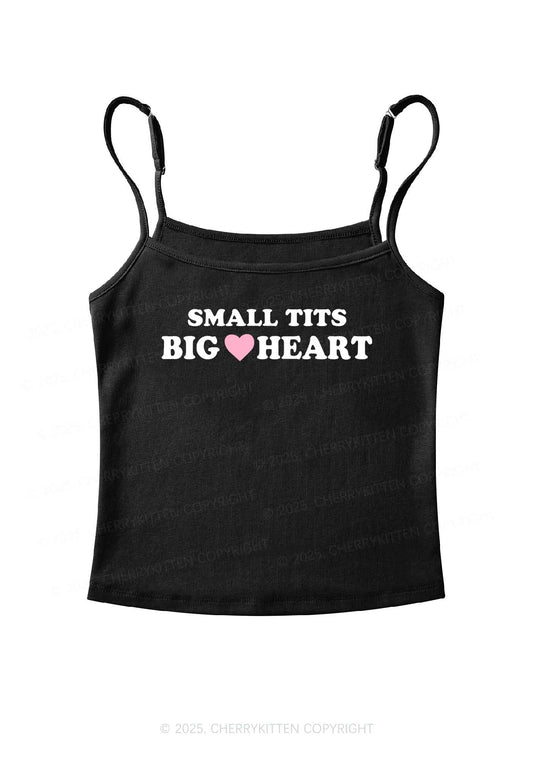 Small But Big Heart  Y2K Spaghetti Strap Cami Cherrykitten