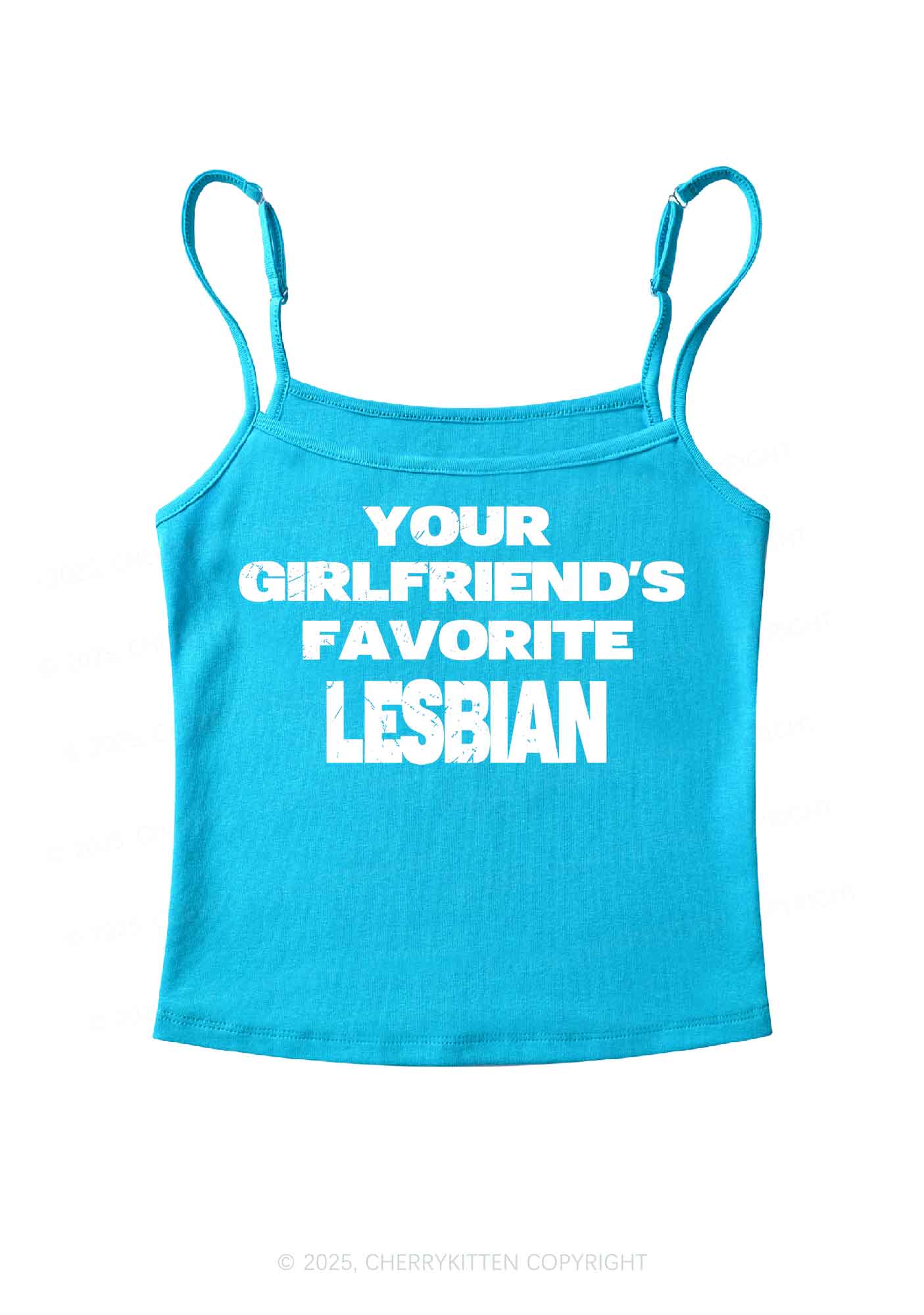 Your GF Favorite Lesbian Pride Y2K Spaghetti Strap Cami Cherrykitten