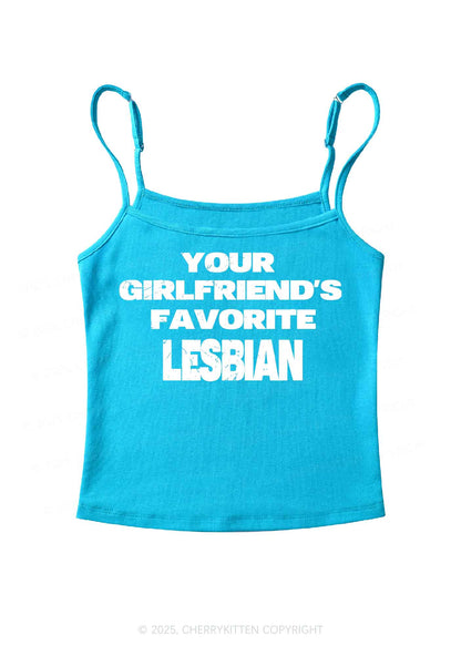 Your GF Favorite Lesbian Pride Y2K Spaghetti Strap Cami Cherrykitten