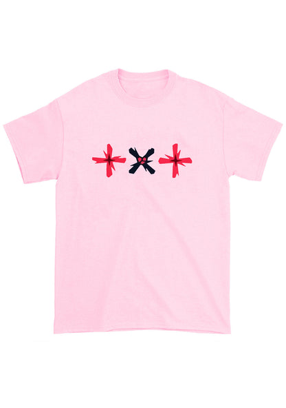 Txt Red&Black Txt Kpop Chunky Shirt