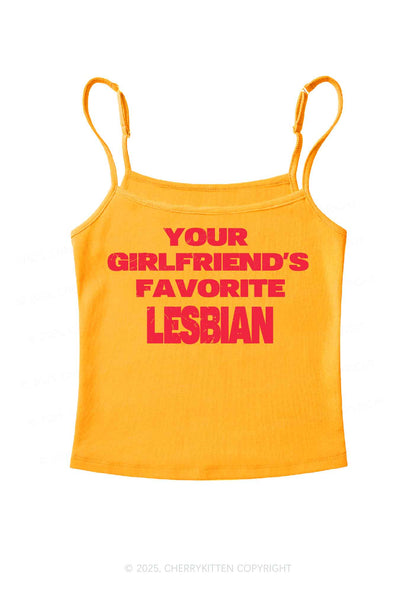Your GF Favorite Lesbian Pride Y2K Spaghetti Strap Cami Cherrykitten