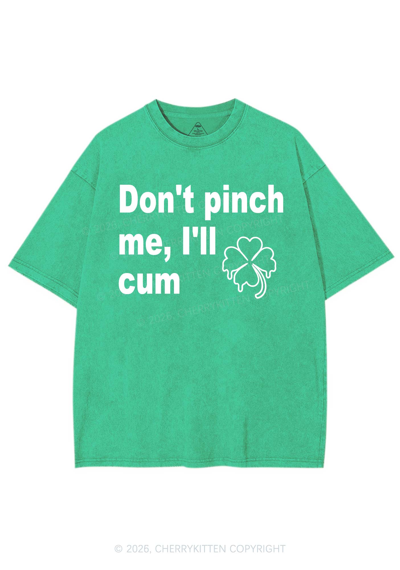 Dont Pinch Me St Patricks Y2K Shirts Washed Tee Cherrykitten