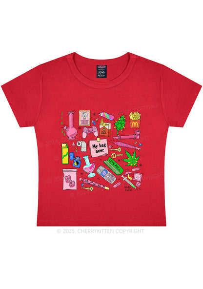 My Bag Now Y2K Baby Tee Cherrykitten