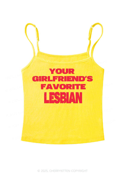 Your GF Favorite Lesbian Pride Y2K Spaghetti Strap Cami Cherrykitten