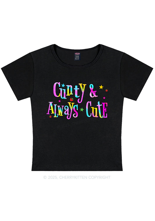 Cxxty Always Cute Y2K Baby Tee Cherrykitten