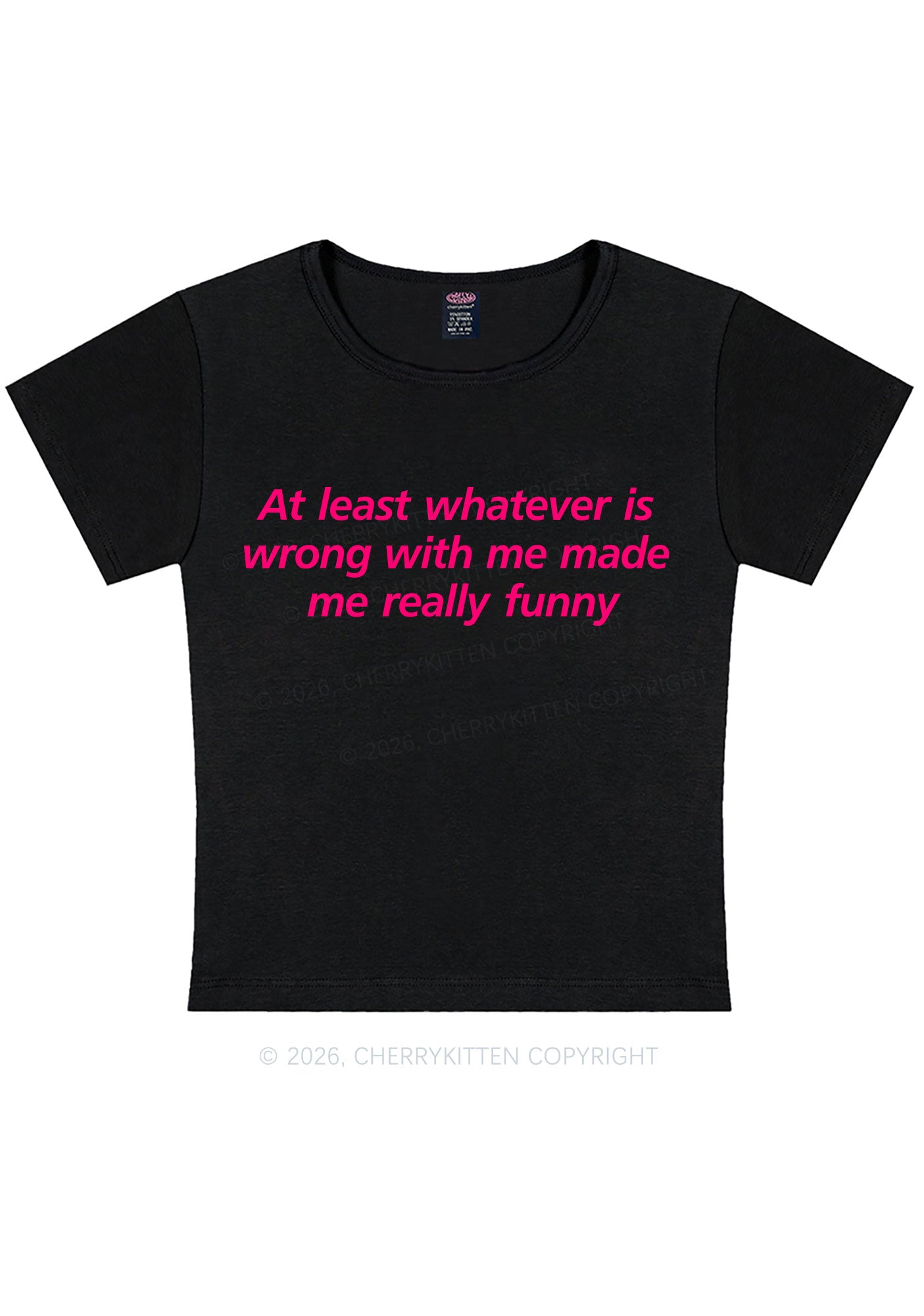 Whatever Is Wrong With Me Y2K Baby Tee Cherrykitten