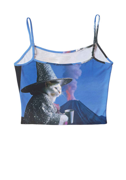 Magic Cat Y2K Mesh Cami Tank Cherrykitten