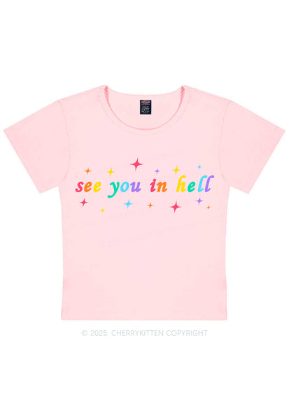 See You In Hell Pride Y2K Baby Tee Cherrykitten