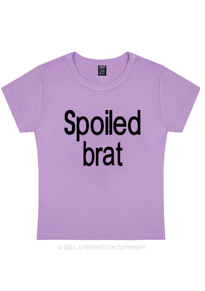 Spoiled Brat Y2K Baby Tee Cherrykitten