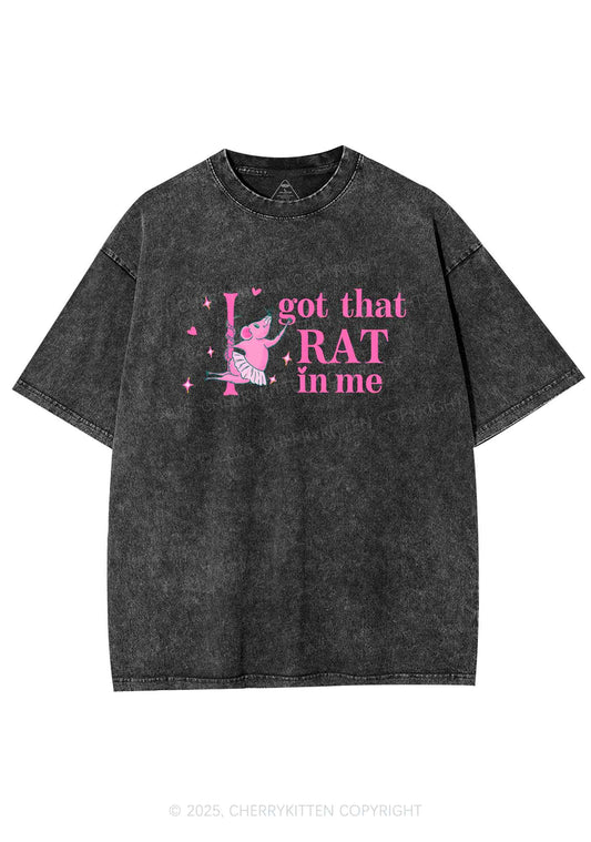 Got Rat In Me Y2K Shirts Washed Tee Cherrykitten