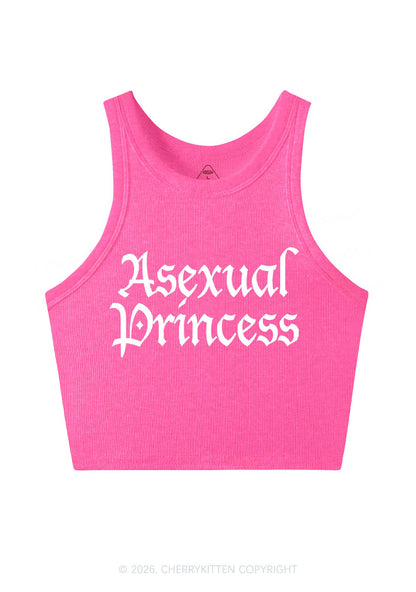 Asexual Princess Pride Y2K Crop Tank Top Cherrykitten