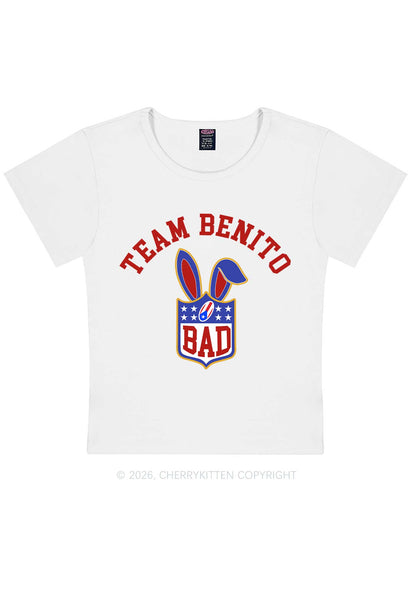 Pink Bad Bunny Y2K Baby Tee Cherrykitten
