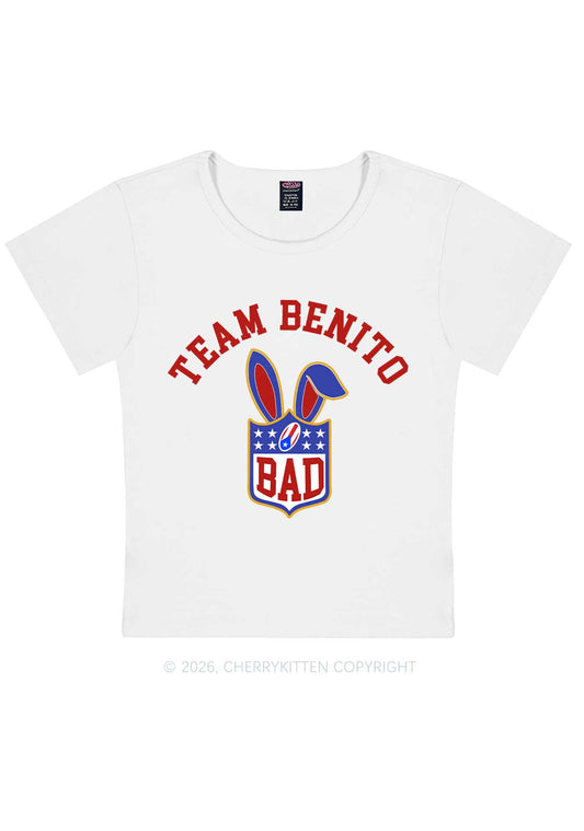 Pink Football Bunny Y2K Baby Tee Cherrykitten