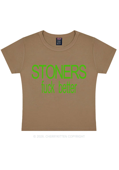 Stoners Fxxk Better Y2K Baby Tee Cherrykitten