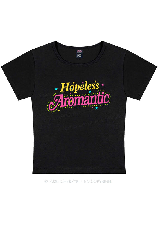 Hopeless Aromantic Pride Y2K Baby Tee Cherrykitten