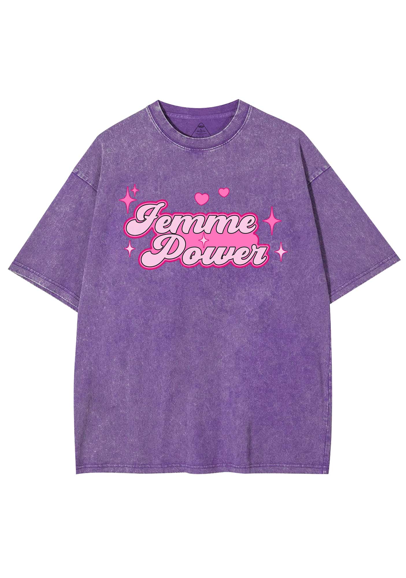 Femme Power Y2K Shirts Washed Tee Cherrykitten