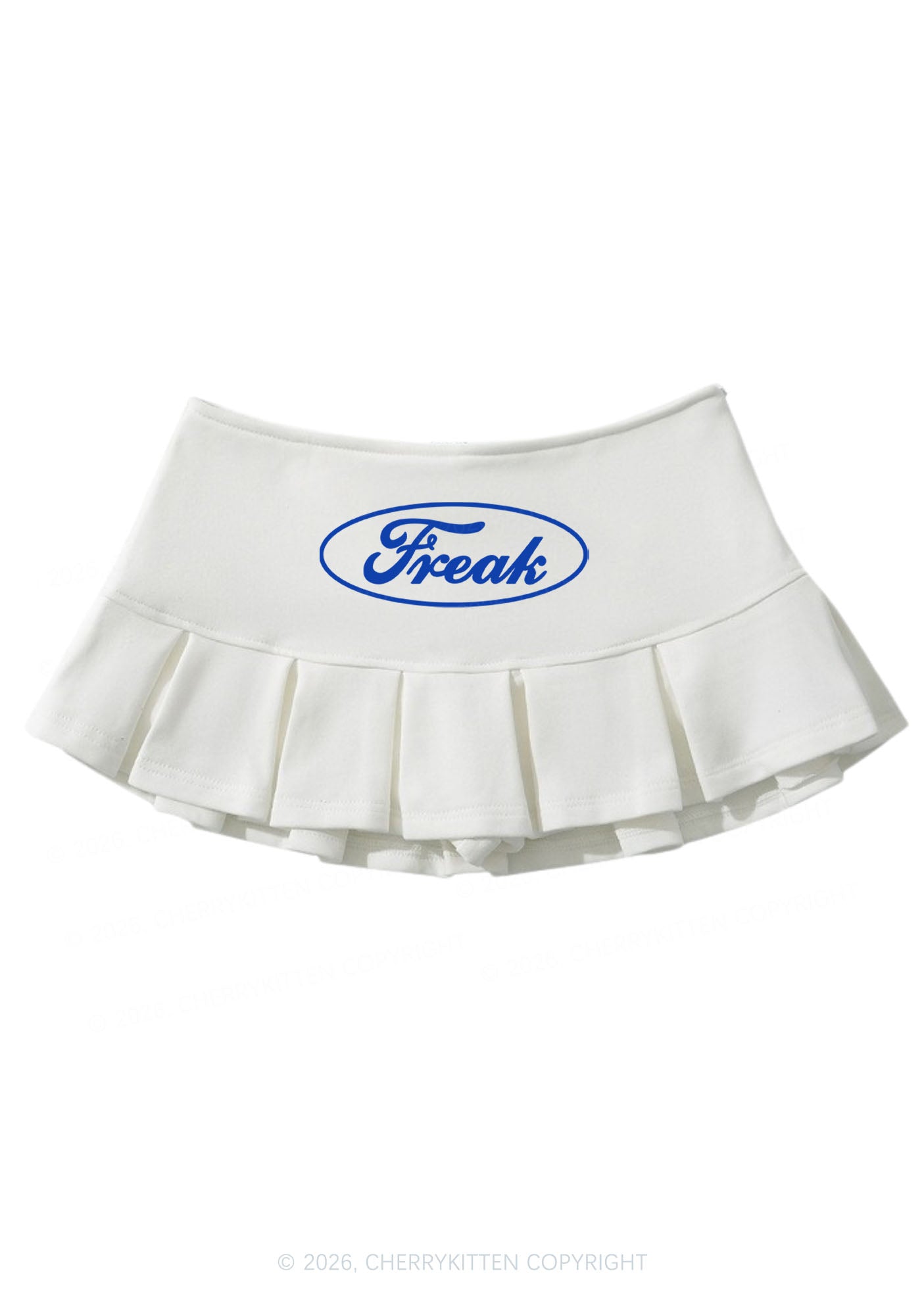 Oval Freak Y2K Mini Pleated Skirts Cherrykitten