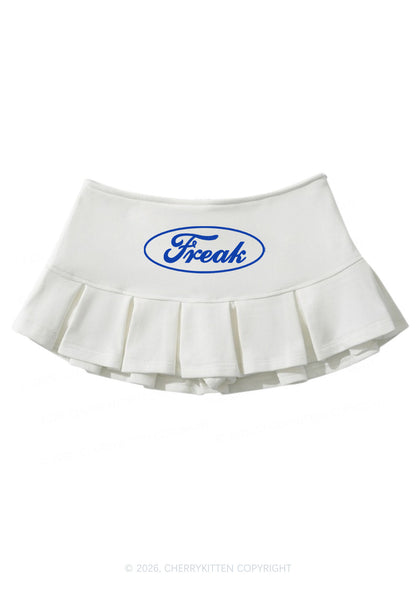 Oval Freak Y2K Mini Pleated Skirts Cherrykitten