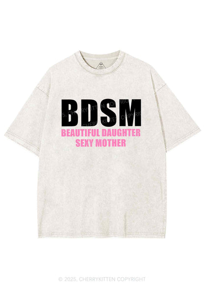 BDSM Daughter Mother Y2K Shirts Washed Tee Cherrykitten