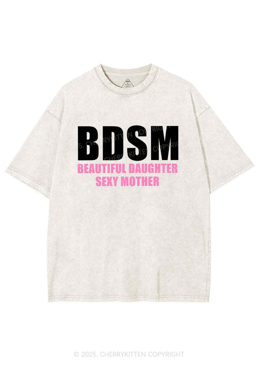 BDSM Daughter Mother Y2K Shirts Washed Tee Cherrykitten
