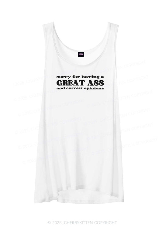 Sorry For Having Great Axx Y2K Sheer Boyfriend Tank Cherrykitten