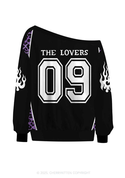 Custom Halloween Black The Lovers Y2K Off Shoulder Long Sleeve Sport Jersey Shirts Cherrykitten