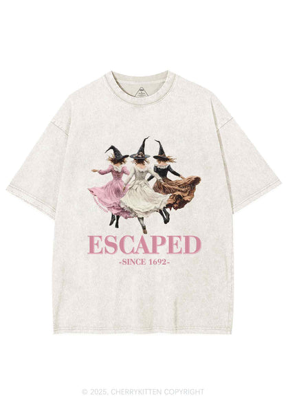 Halloween Escaped Skirts Witches Y2K Shirts Washed Tee Cherrykitten