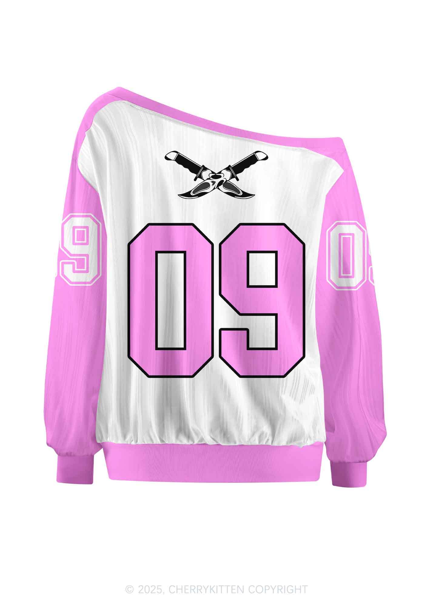 Custom Halloween Dont Kill Me Y2K Off Shoulder Long Sleeve Sport Jersey Shirts Cherrykitten