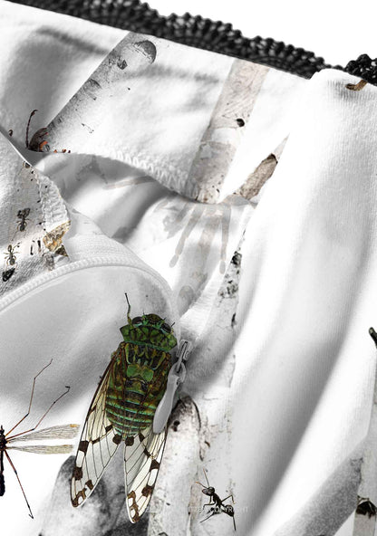 Insects On Birch Y2K Print Midi Skirt Cherrykitten