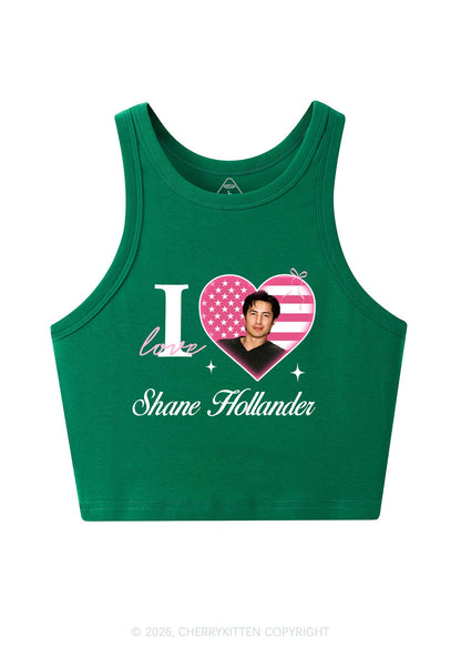 I Love SH HR Y2K Crop Tank Top Cherrykitten