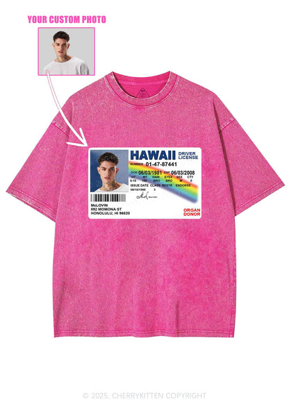 Custom MCL ID Y2K Shirts Washed Tee Cherrykitten