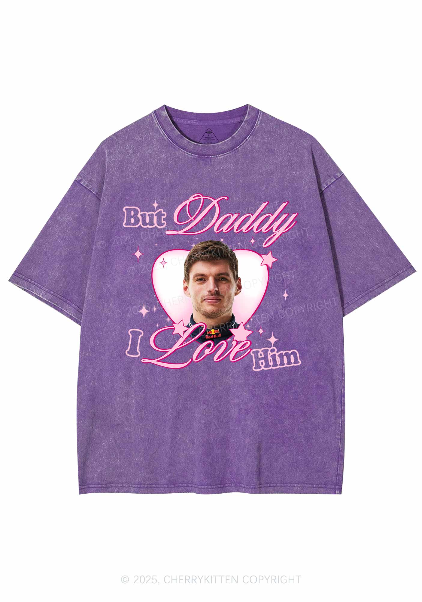 Daddy I Love The Driver Y2K Shirts Washed Tee Cherrykitten