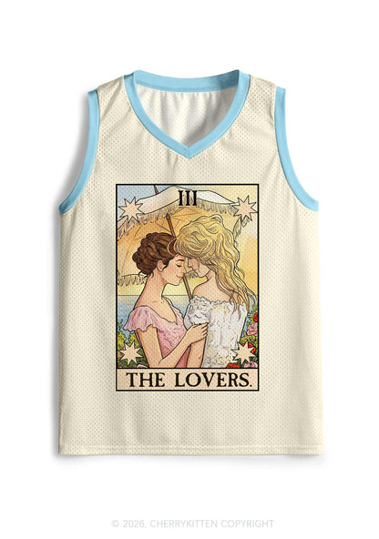 Vintage Beach Lesbian Lovers Pride Y2K Sport Jersey Tank Cherrykitten