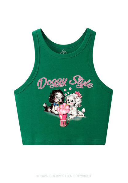 Doggy Style Y2K Crop Tank Top Cherrykitten