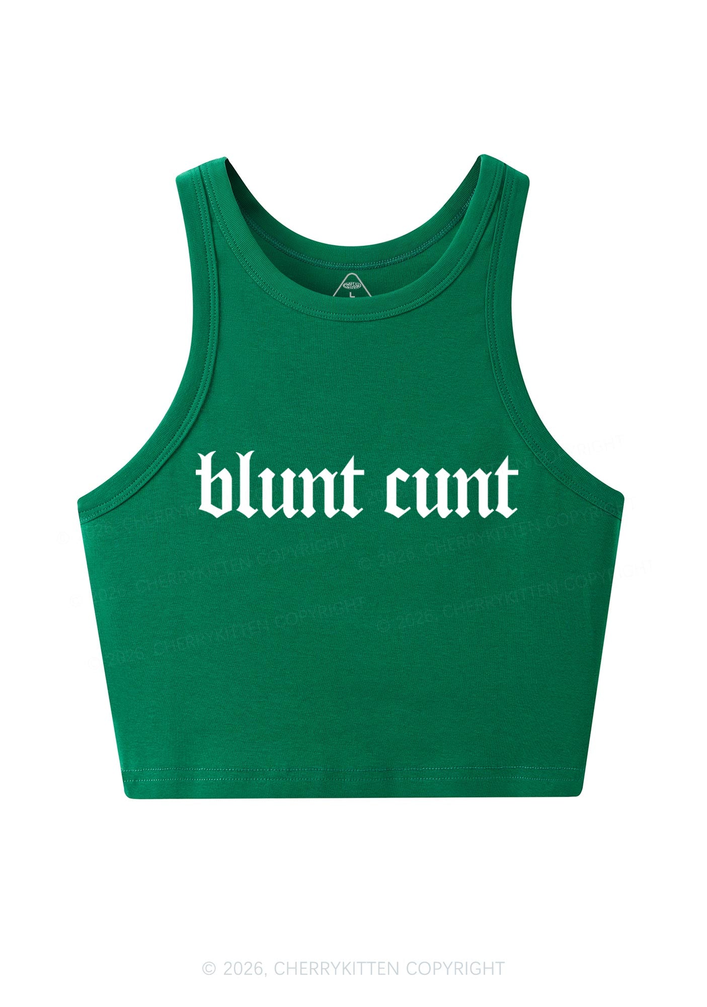 Blunt Cxxt Y2K Crop Tank Top Cherrykitten