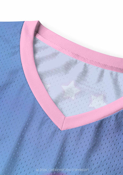 Blue Fag Princess Horse Pride Y2K Sport Jersey Tank Cherrykitten
