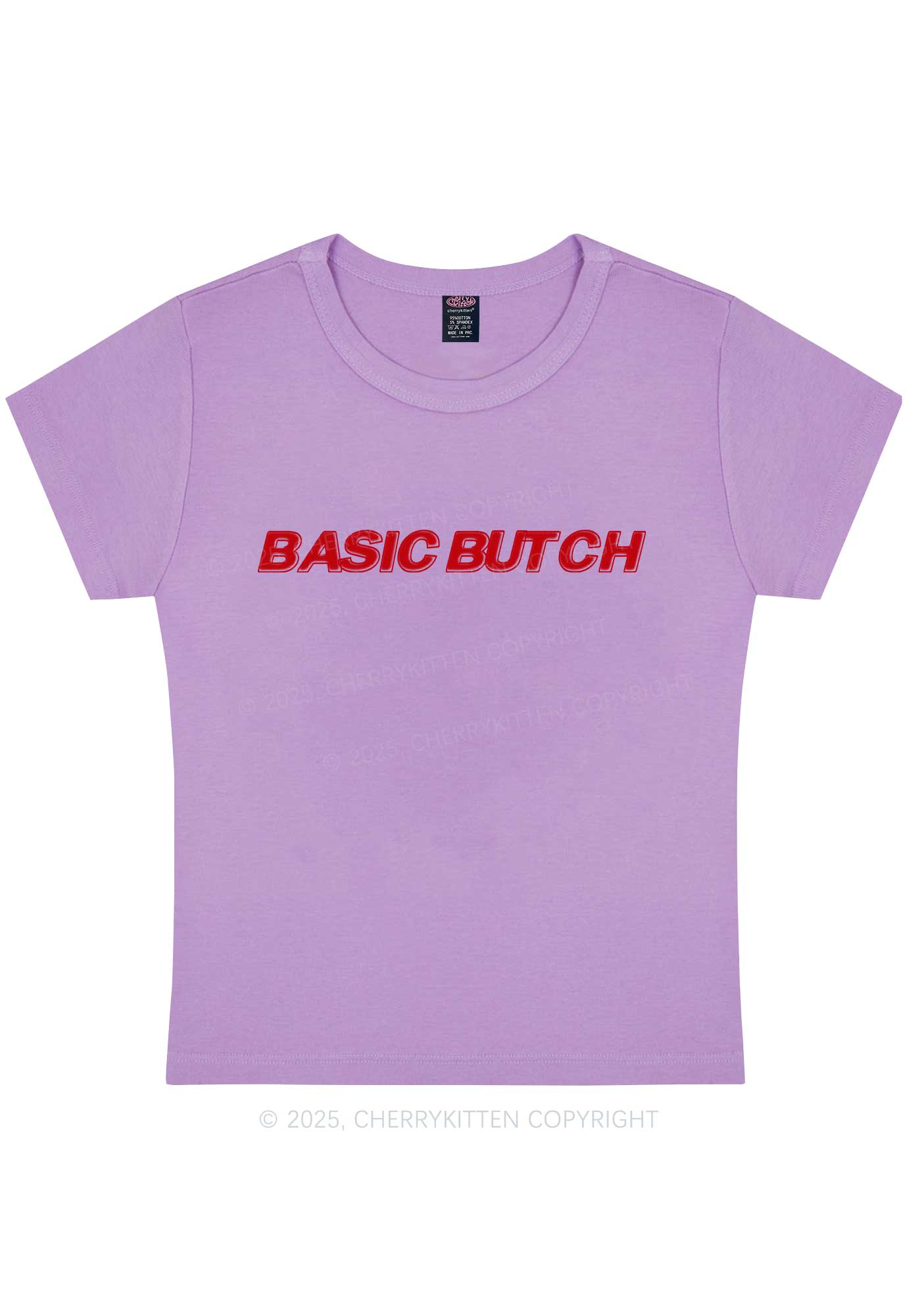 Basic Butch Y2K Baby Tee Cherrykitten