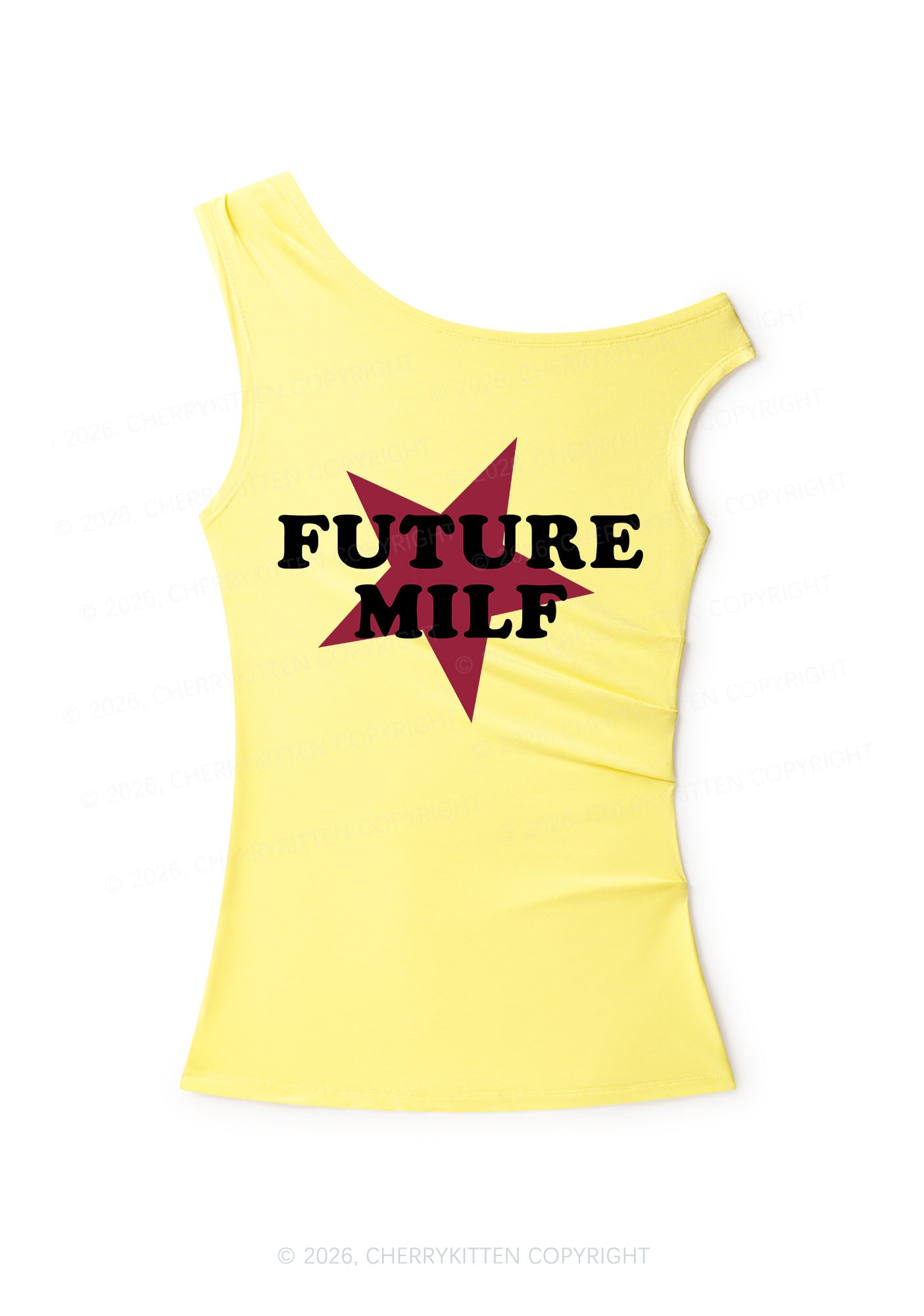 Future Mxxf Y2K Off Shoulder Tank Top Cherrykitten