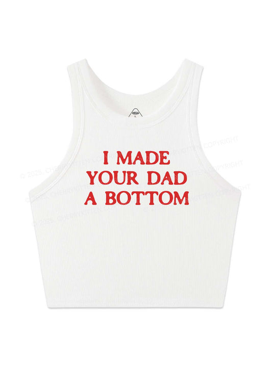 Made Your Dad Bottom Pride Y2K Crop Tank Top Cherrykitten