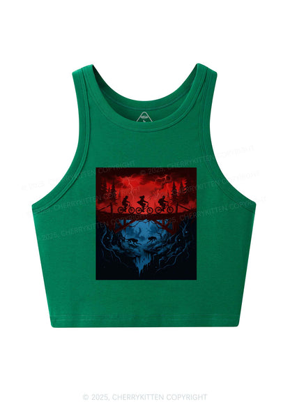Red Storm Riders Y2K Crop Tank Top Cherrykitten