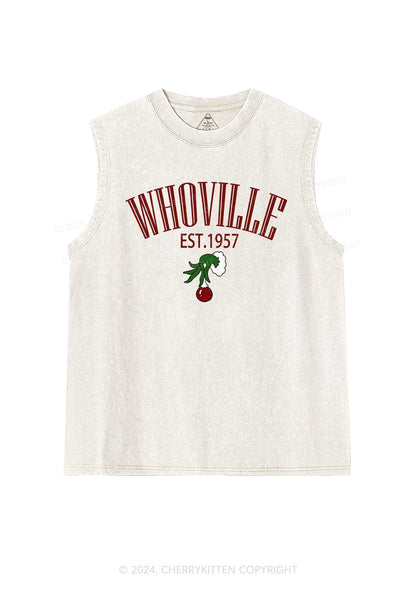 Christmas Whoville Y2K Washed Tank Cherrykitten