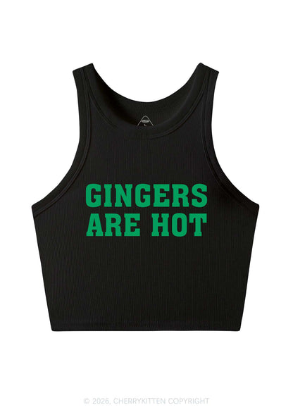 Gingers Are Hot St Patricks Y2K Crop Tank Top Cherrykitten